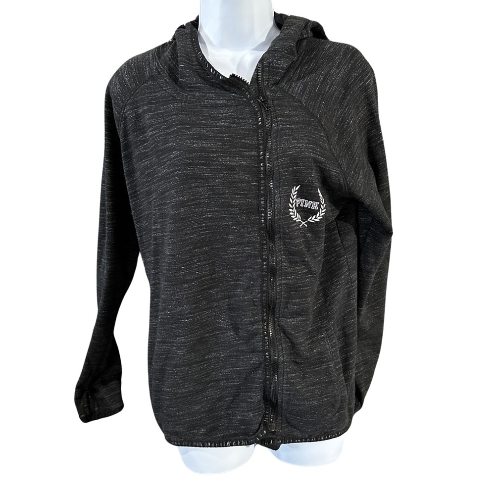 PINK zip up hooded sweatshirt